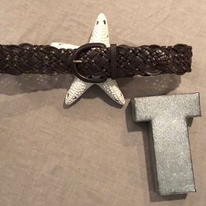 Banana Republic Woven leather belt  Md
